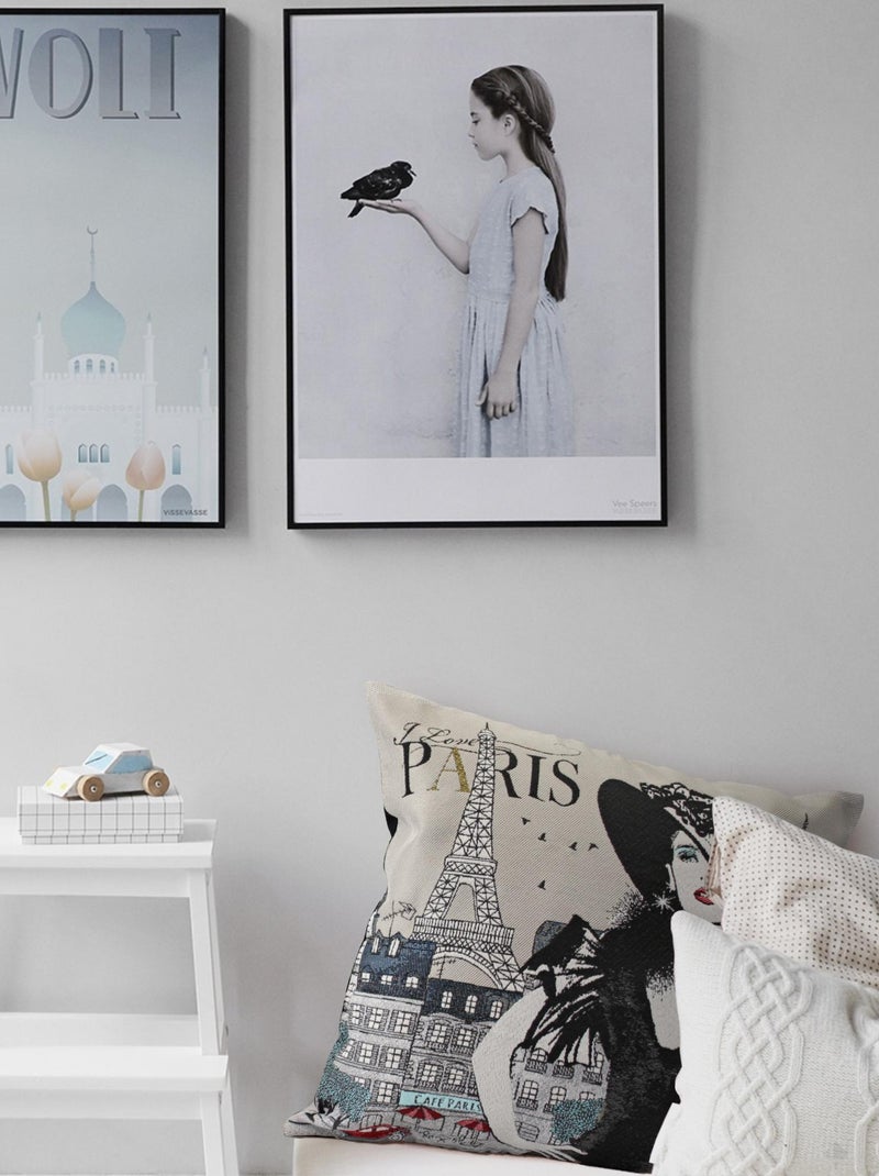 Housse de coussin AUDREY Gris chiné - Kiabi