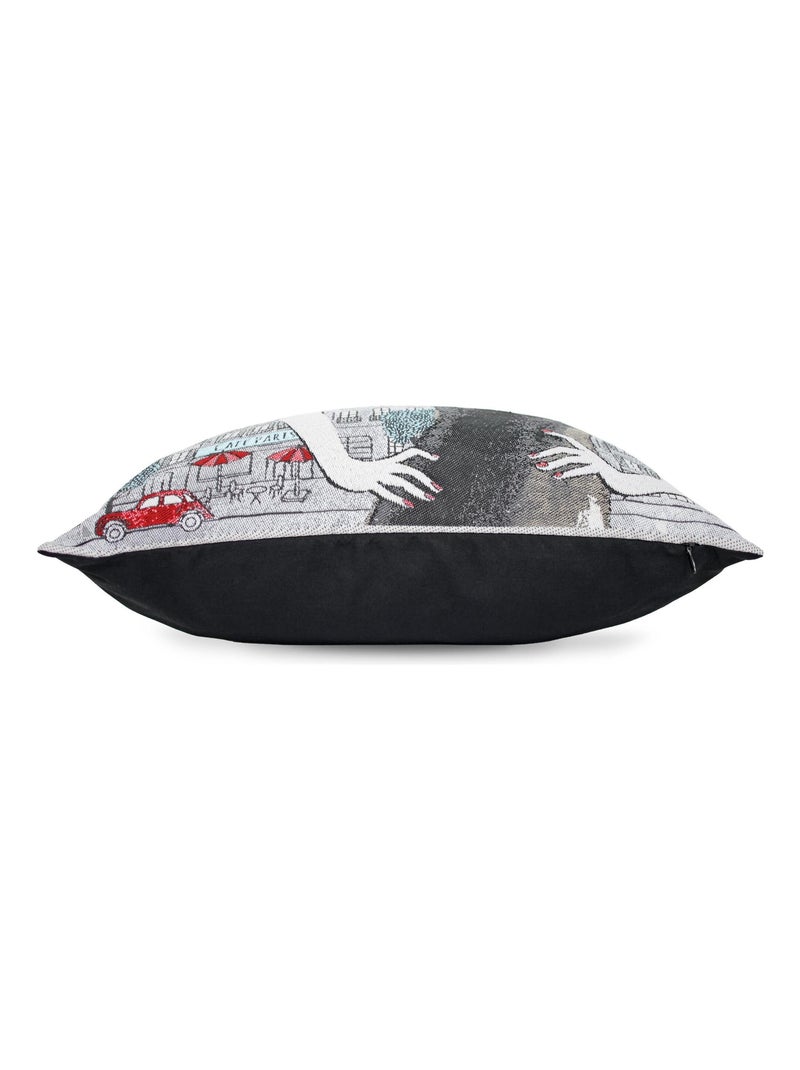 Housse de coussin AUDREY Gris chiné - Kiabi