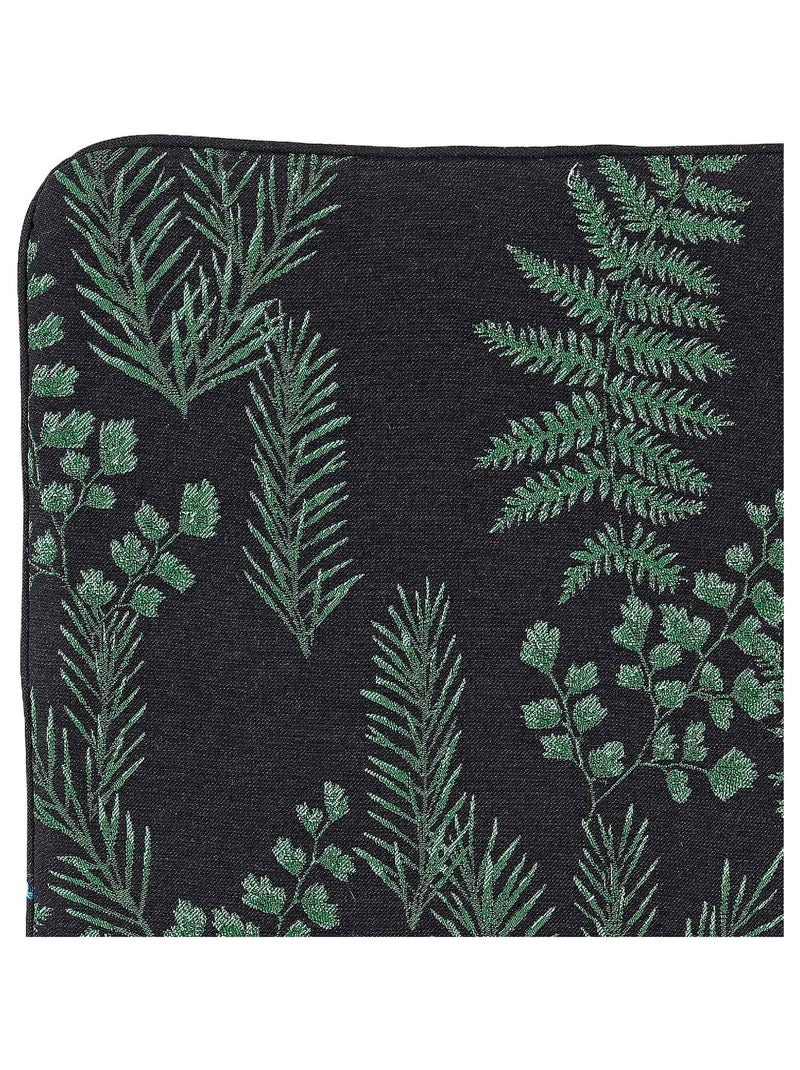 Housse de coussin aux feuillages divers Vert - Kiabi