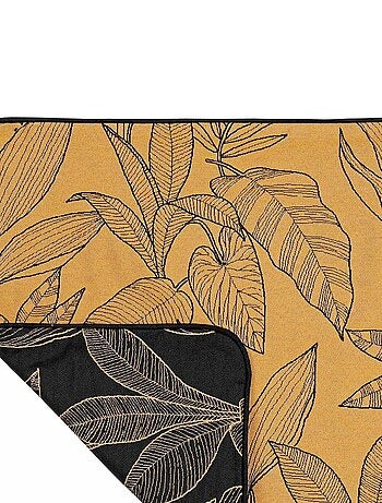 Housse de coussin aux feuilles stylisées