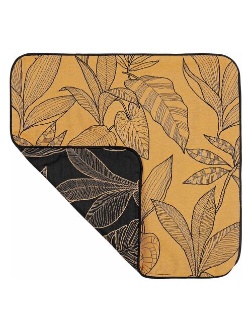 Housse de coussin aux feuilles stylisées - Kiabi