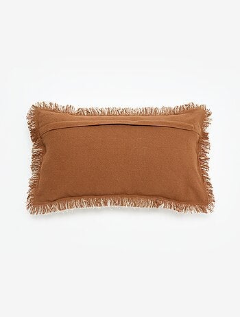 Housse de coussin avec franges 30 x 50 cm