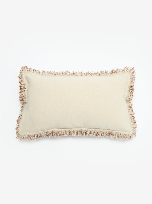 Housse de coussin avec franges 30 x 50 cm - Kiabi Housse de coussin avec franges 30 x 50 cm - Kiabi