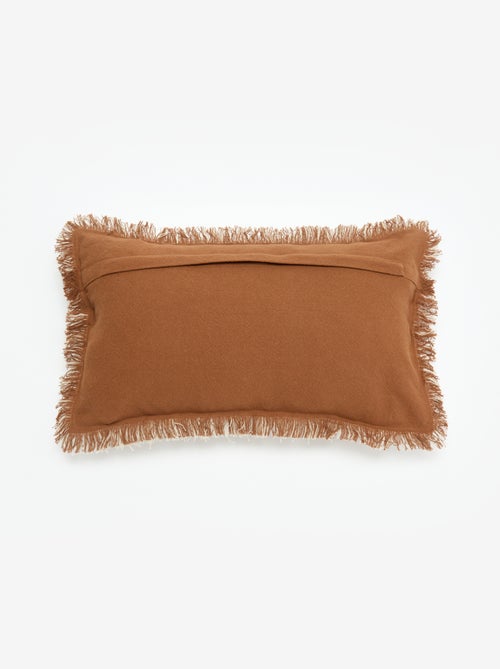 Housse de coussin avec franges 30 x 50 cm - Kiabi Housse de coussin avec franges 30 x 50 cm - Kiabi