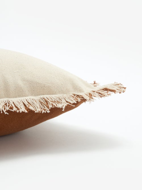 Housse de coussin avec franges 30 x 50 cm - Kiabi Housse de coussin avec franges 30 x 50 cm - Kiabi