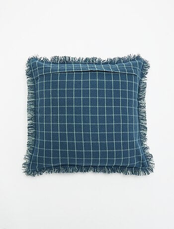 Housse de coussin avec franges