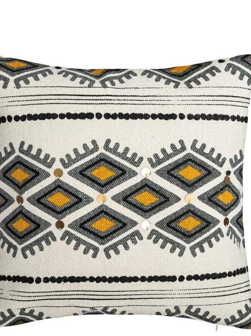 Housse de coussin azteq pampil 40x40 cm Gris - Kiabi