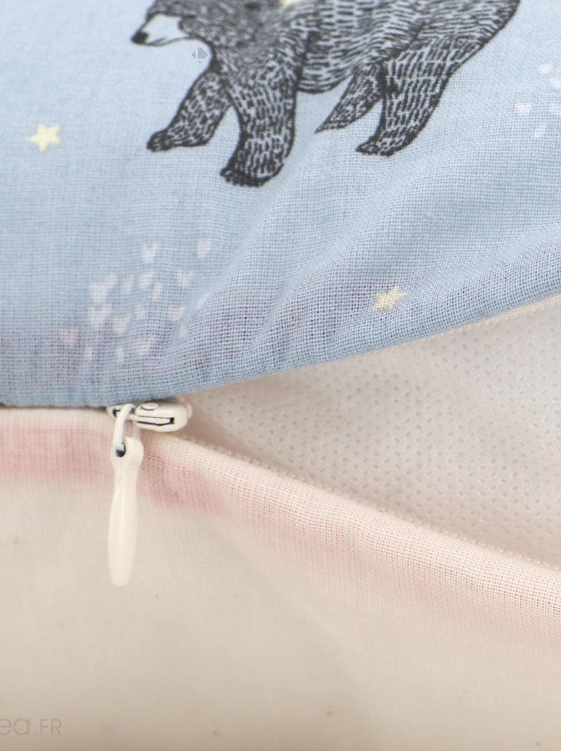 Housse de coussin BALOO Bleu clair - Kiabi