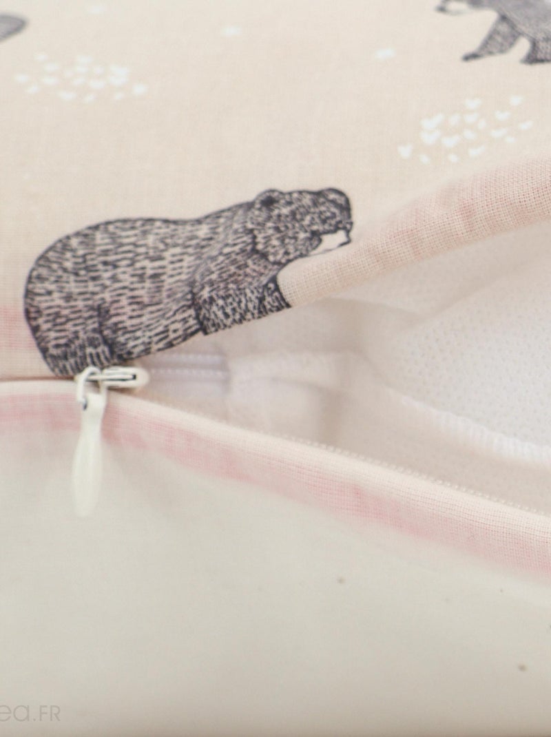 Housse de coussin BALOO Gris chiné - Kiabi