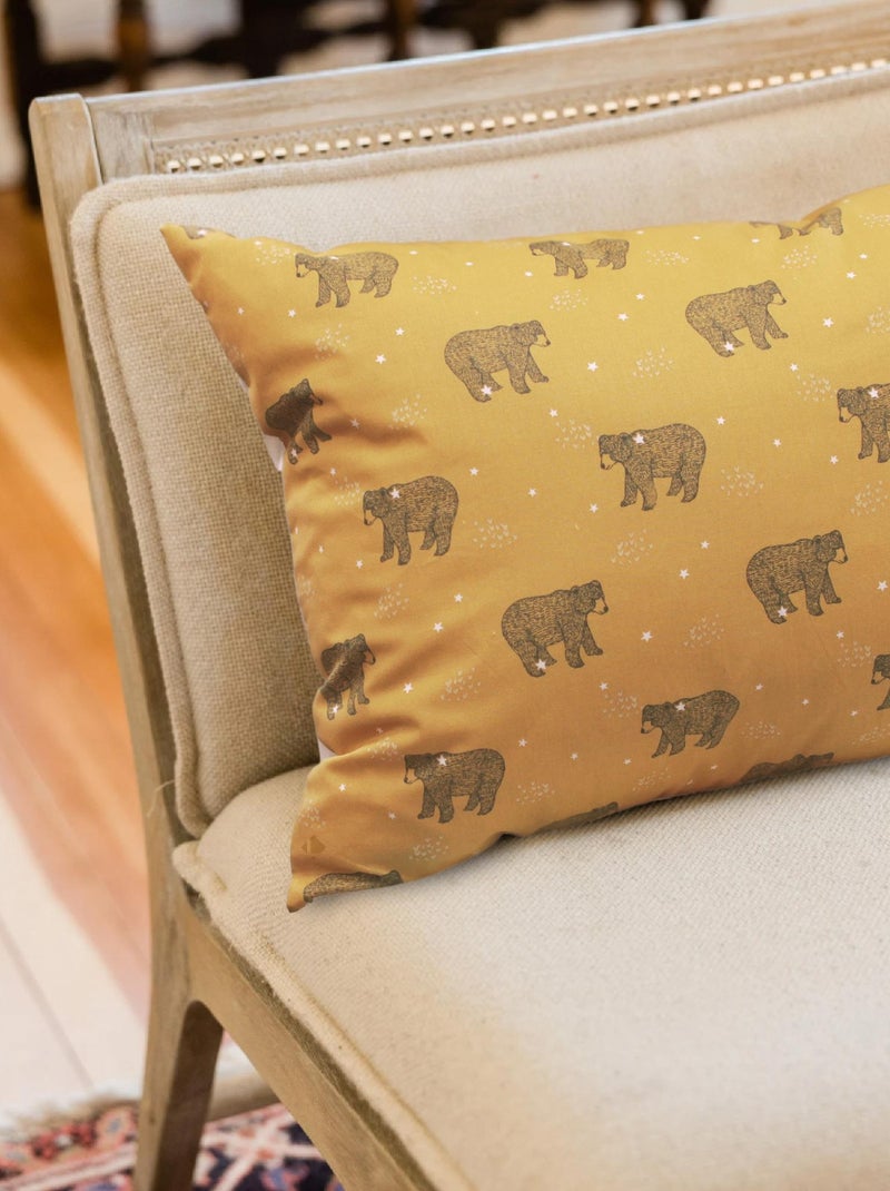 Housse de coussin BALOO Jaune or - Kiabi