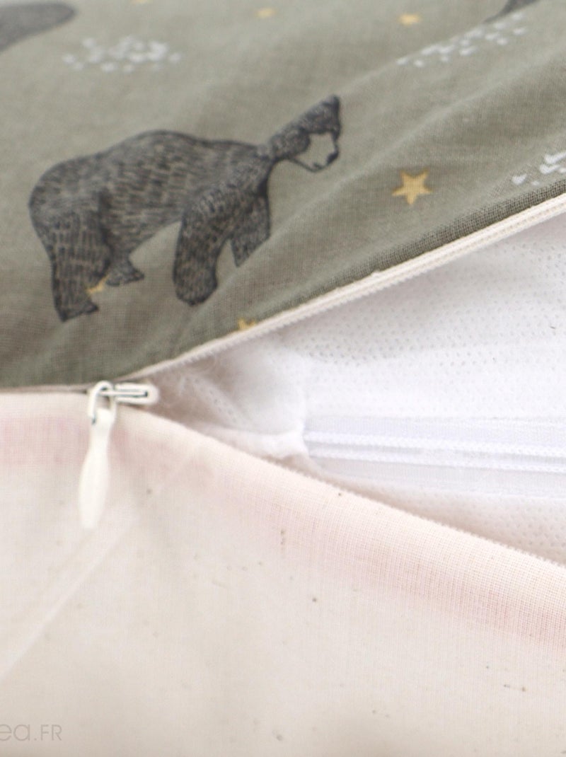 Housse de coussin BALOO Kaki - Kiabi