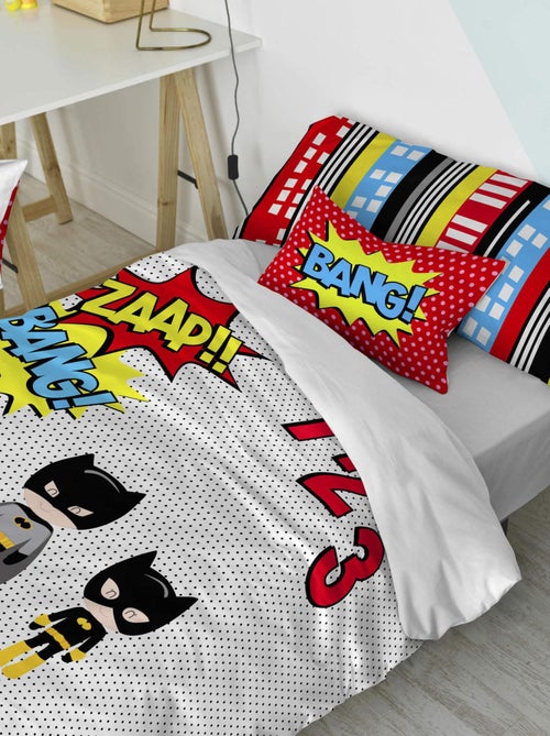 Housse de coussin Bat "Happyfriday" - Kiabi