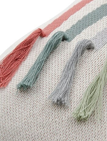 Housse de coussin bébé Arc-en-ciel en coton