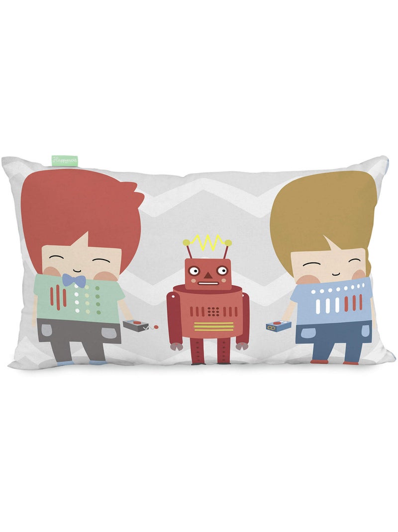 Housse de coussin Beep "Happyfriday" Multicolore - Kiabi