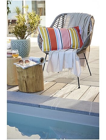 Housse de coussin Bianca déperlante et anti-UV
