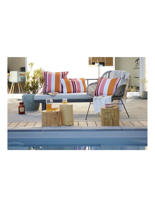 Housse de coussin Bianca déperlante et anti-UV - Kiabi