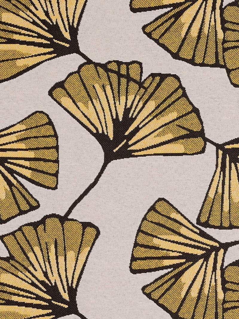 Housse de coussin Biloba Jaune - Kiabi