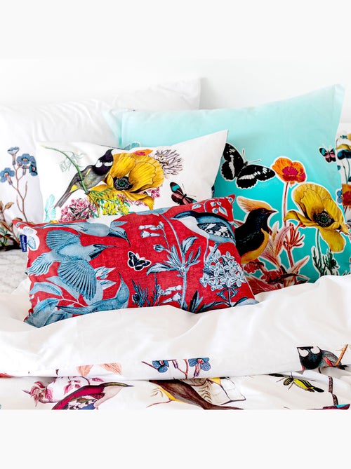 Housse de coussin Birds of paradise "Happyfriday" - Kiabi Housse de coussin Birds of paradise "Happyfriday" - Kiabi