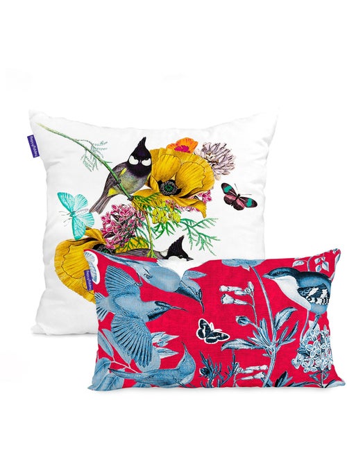 Housse de coussin Birds of paradise "Happyfriday" - Kiabi