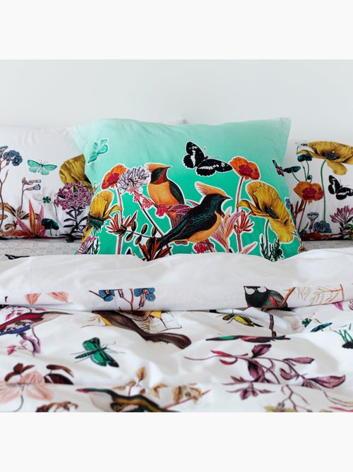 Housse de coussin Birds of paradise "Happyfriday" - Kiabi