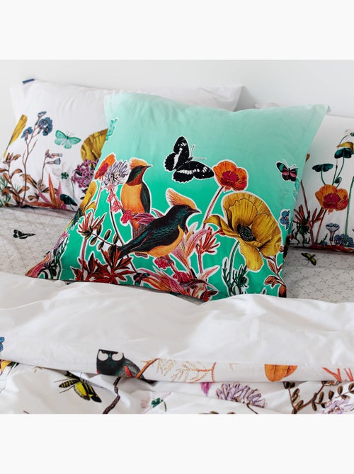 Housse de coussin Birds of paradise "Happyfriday" - Kiabi