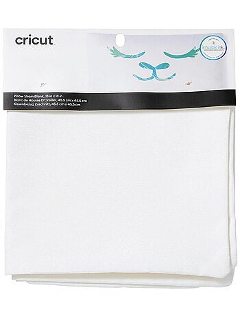 Housse de coussin Blanc à customiser 45,5 x 45,5 - Cricut