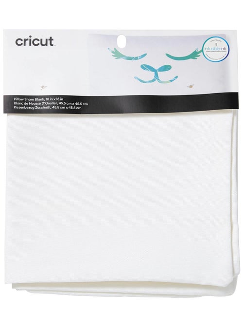 Housse de coussin Blanc à customiser 45,5 x 45,5 - Cricut - Kiabi