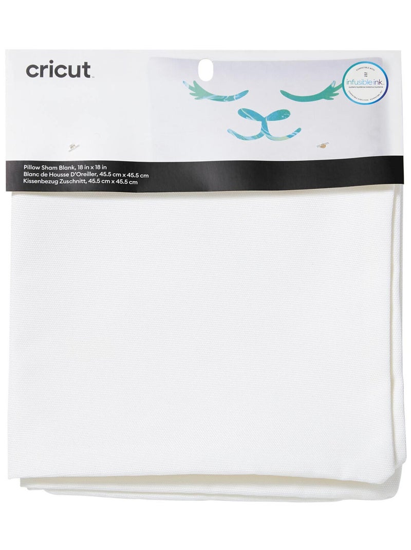 Housse de coussin Blanc à customiser 45,5 x 45,5 - Cricut Blanc Blanc - Kiabi