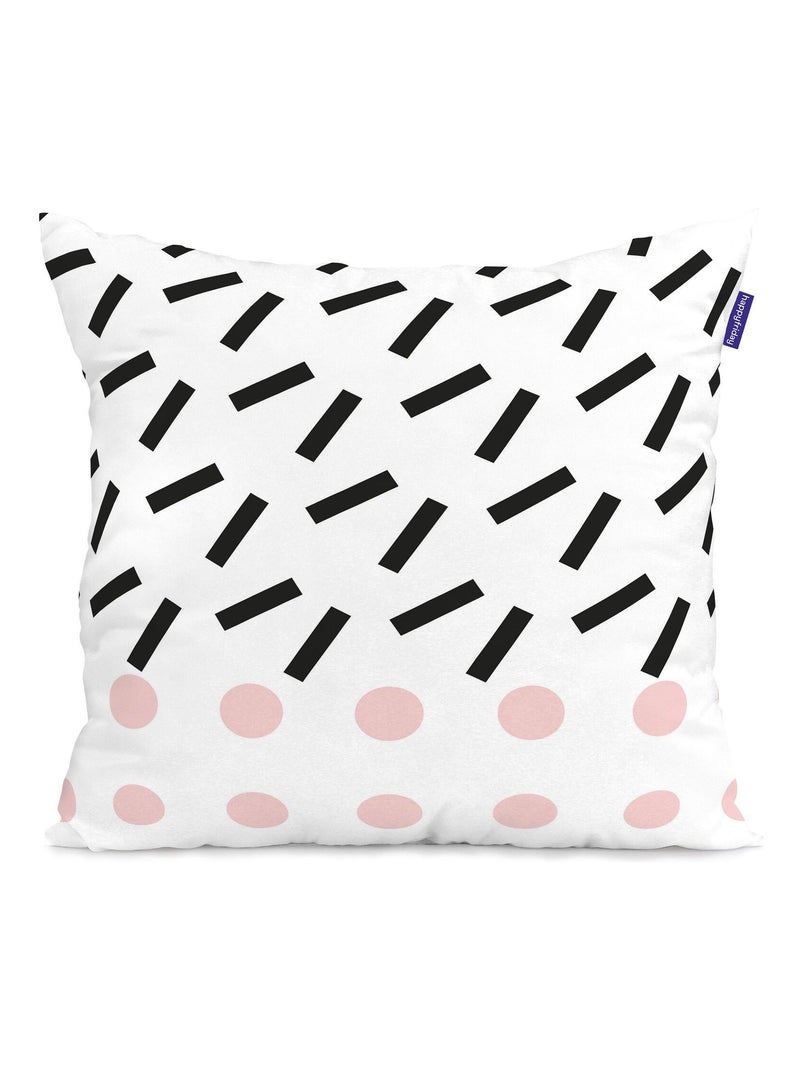 Housse de coussin Blush "Happyfriday" Blanc - Kiabi