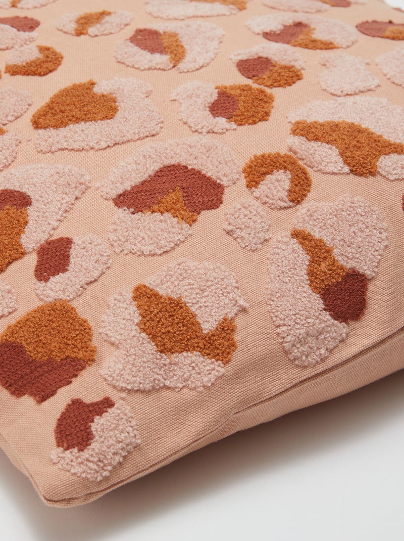 Housse de coussin brodée - Kiabi Home Rose - Kiabi