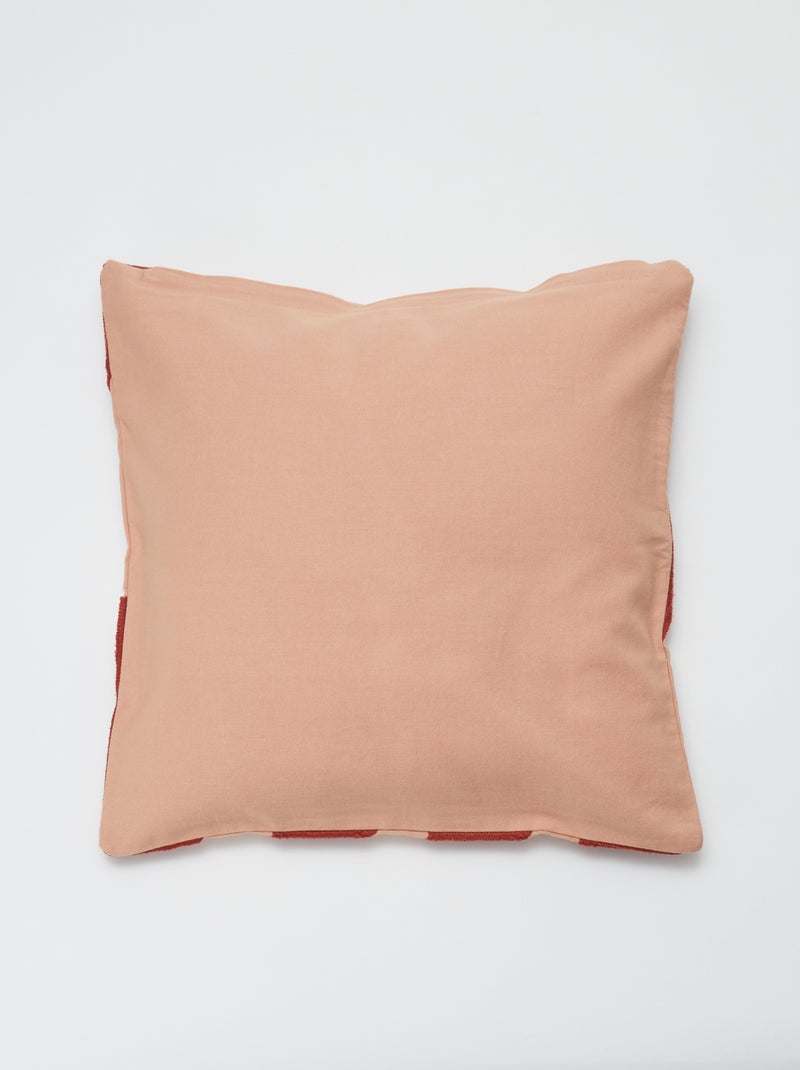 Housse de coussin brodée - Kiabi Home Rouge - Kiabi