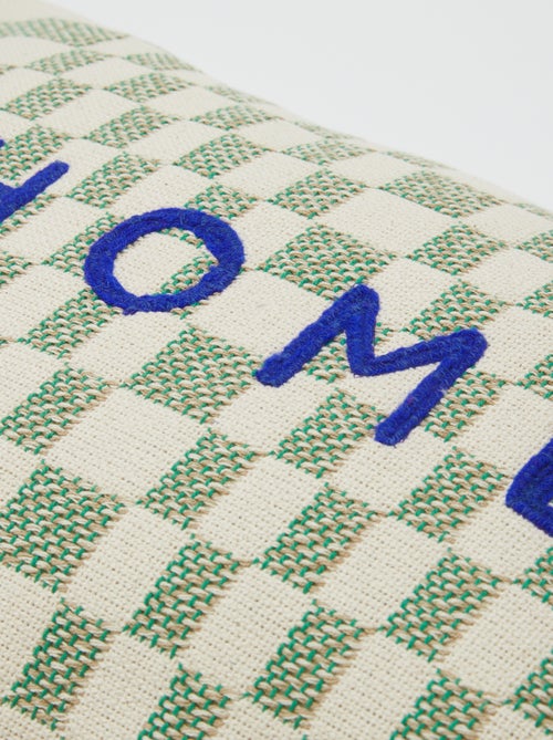 Housse de coussin brodée - Kiabi Home - Kiabi