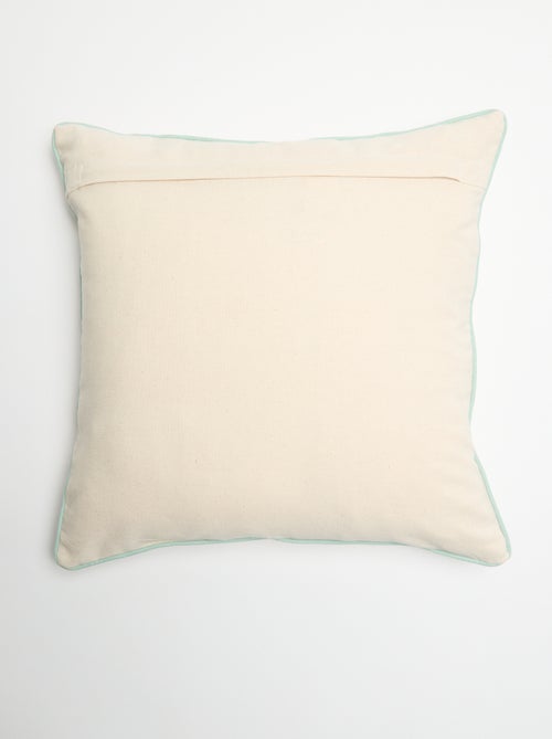 Housse de coussin brodée - Kiabi