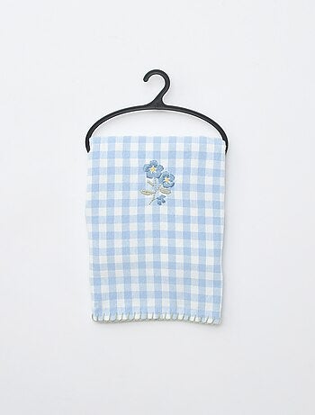 Housse de coussin brodée