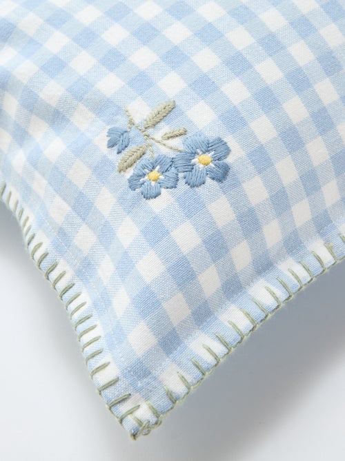 Housse de coussin brodée - Kiabi