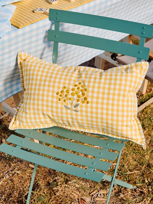 Housse de coussin brodée - Kiabi