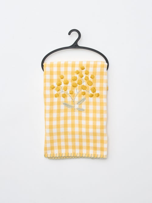 Housse de coussin brodée - Kiabi