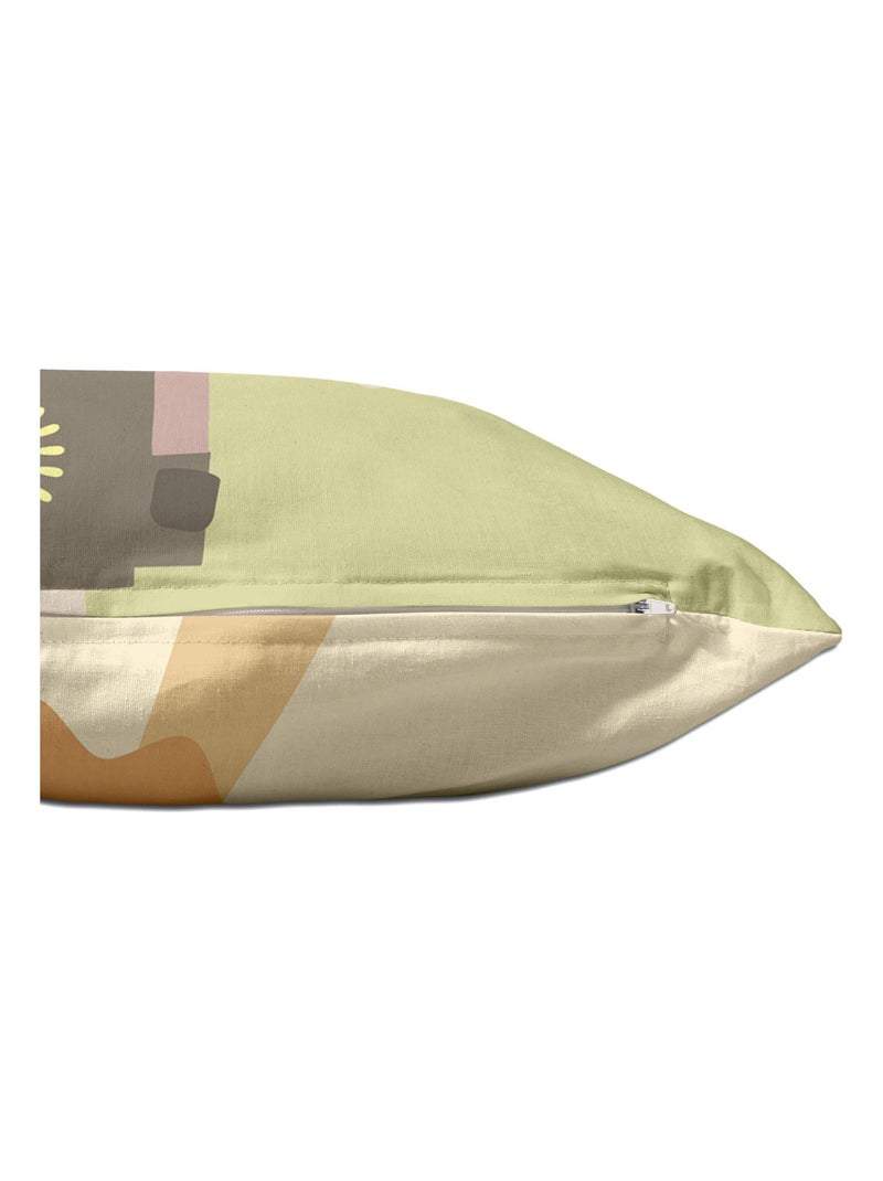 Housse de coussin Camping "Happyfriday" Blanc - Kiabi