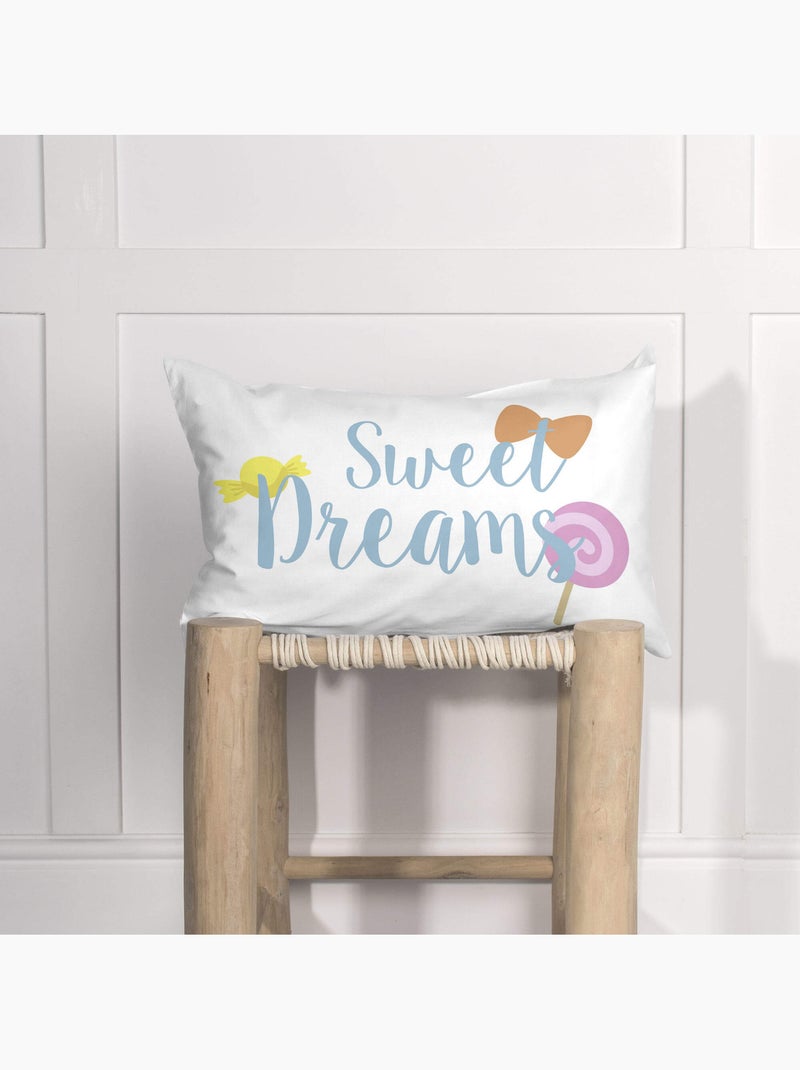 Housse de coussin Candies "Happyfriday" Multicolore - Kiabi