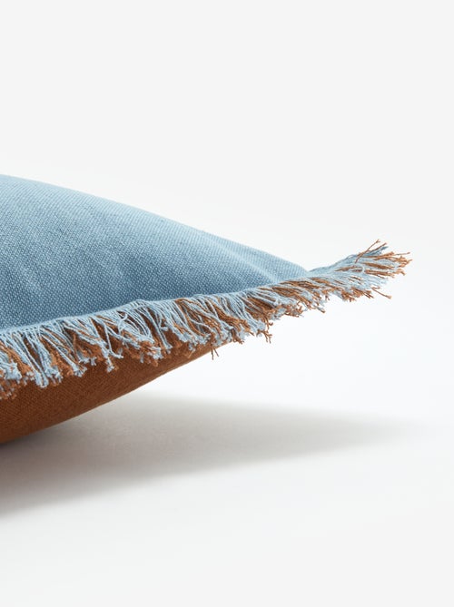Housse de coussin carré avec franges 45 x 45 cm - Kiabi Housse de coussin carré avec franges 45 x 45 cm - Kiabi