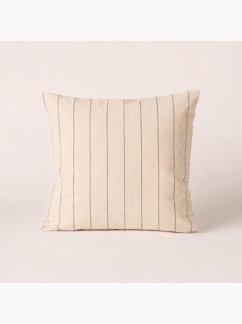 Housse de coussin carrée à rayures en relief - Gamusi. - Kiabi Housse de coussin carrée à rayures en relief - Gamusi. - Kiabi