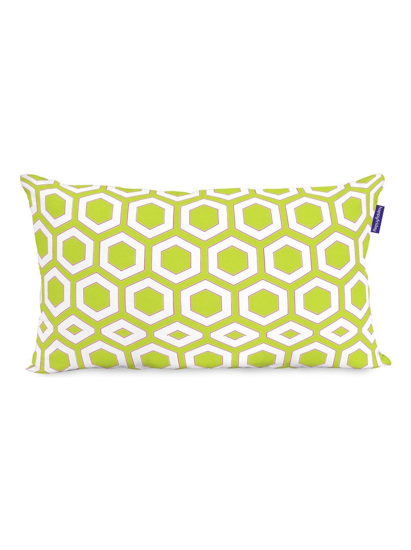 Housse de coussin Cassia "Happyfriday" Blanc - Kiabi