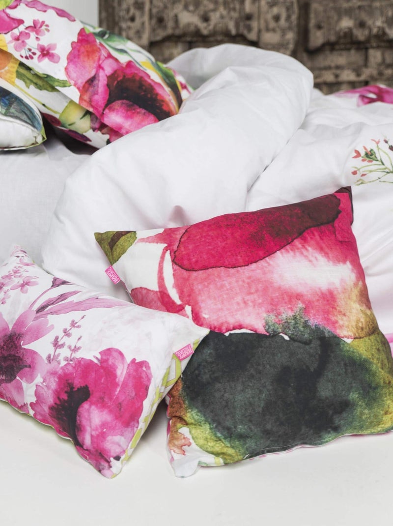 Housse de coussin Cassia "Happyfriday" Blanc - Kiabi
