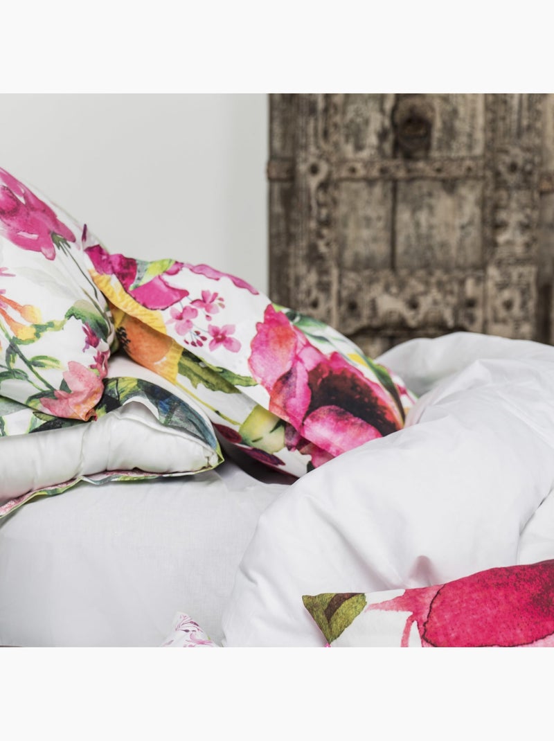 Housse de coussin Cassia "Happyfriday" Blanc - Kiabi