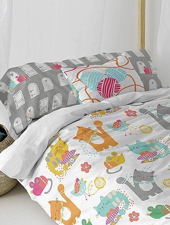 Housse de coussin Cat & mouse "Happyfriday