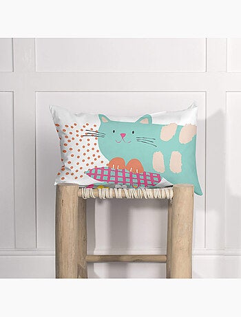 Housse de coussin cat & mouse "happyfriday