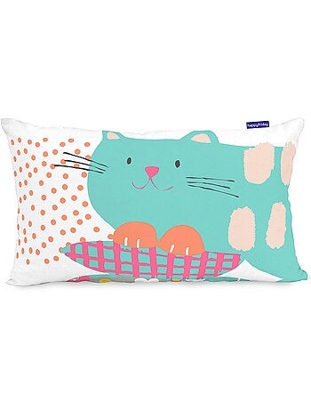 Housse de coussin cat & mouse "happyfriday