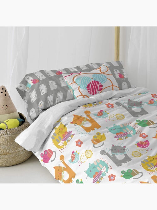 Housse de coussin Cat & mouse "Happyfriday" - Kiabi