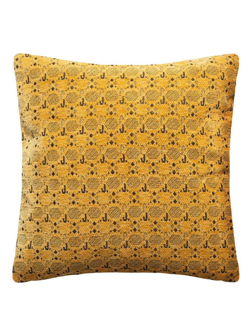 Housse de coussin chenille 40x40 Leop ocre Jaune - Kiabi