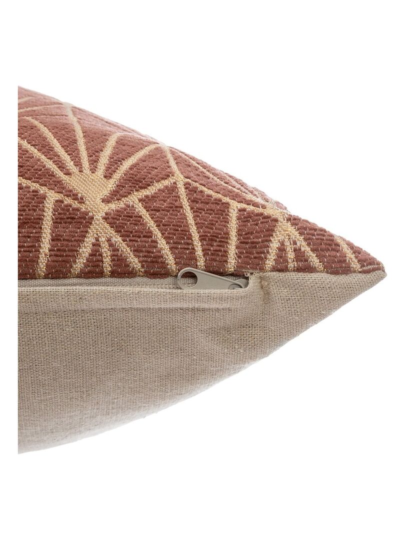 Housse de coussin chenille Art Déco rose 40x40 cm Rose - Kiabi